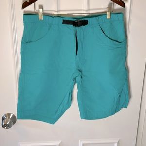 KAVU Men’s shorts/swim trunks. Size M (34 approx). 9 inch inseam. Aqua color